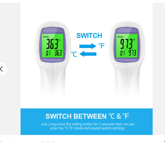 Forehead Infrared Thermometer Temperature
